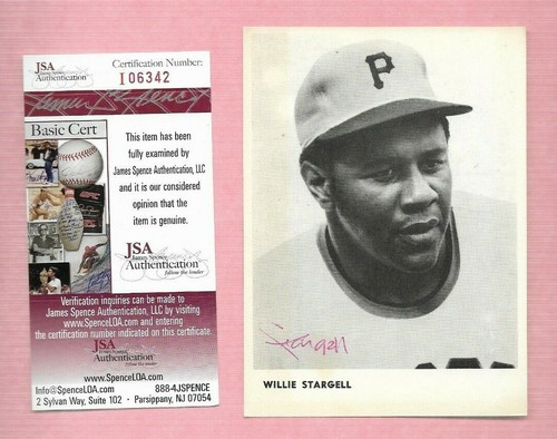 Willie stargell signed w - willie, b