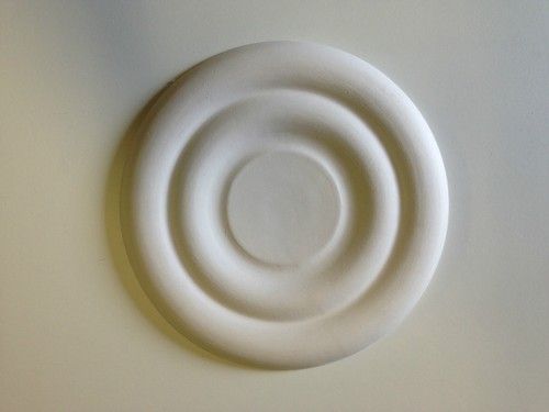 Plaster ceiling rose plain - plaster,