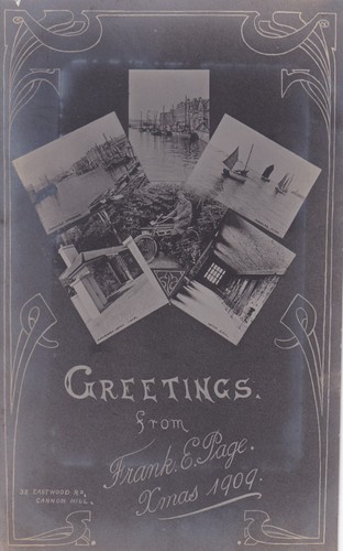 Antique christmas postcard - antique,