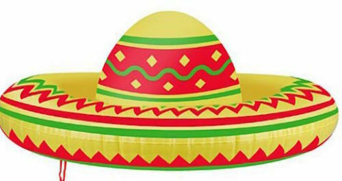 Inflatable sombrero blow - blow, up