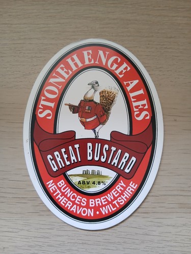 Stonehenge ales great bustard - stonehenge,