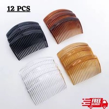 12x Hair Combs Slides Plastic