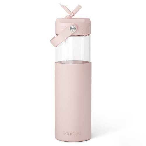 Sandjest glass water bottle - sandjest,