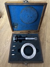 Bowers 3 Point Internal Bore Micrometer 2"- 3" 3-Point 2 Set Jaws  Setting Ring 