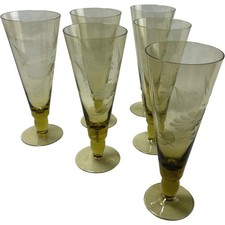 Vintage Set of 6 Champagne