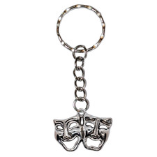 Comedy Tragedy Mask Keyring