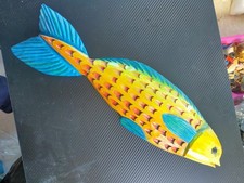 Large Wooden Fish Wall Hanging