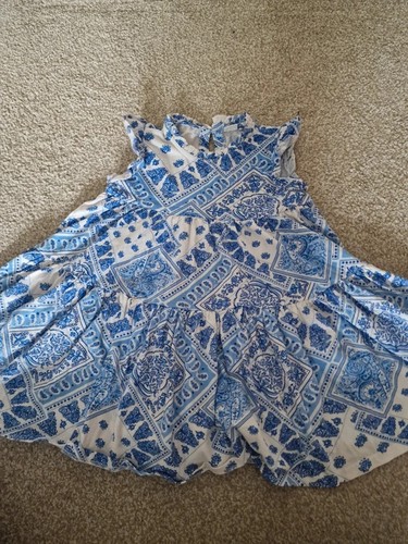 Next blue white summer cotton