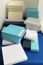 Job Lot Cardboard Bracelet necklace Gift Boxes Jewellery Display Boxes with pads