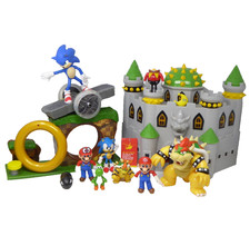 Nintendo Super Mario And Sonic Toys Bowser's Castle Playset KM1