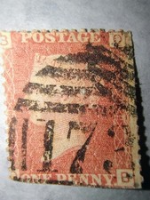 GB QV 1841 1d Penny Red  letter O-B please read description