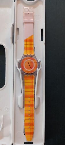 Swatch watch yellow - watch, yellow/orange