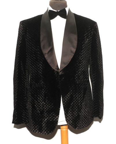 Velvet evening jacket - evening, black