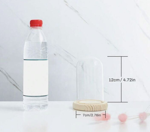Glass display dome bell - glass,