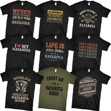 HAYABUSA RIDER T-SHIRTS. AWESOME & FUNNY DESIGNS GSX1300R MOTORCYCLE GIFT