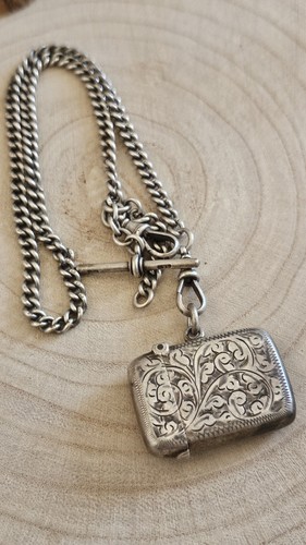 Antique sterling silver albert - antique,