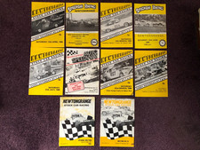 Stock car racing programmes x 10 Newtongrange Scotland