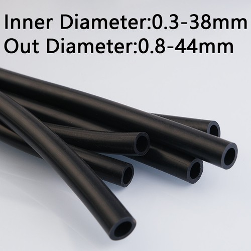 Black silicone rubber tubing - black,
