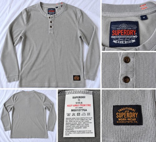 Superdry men grey waffle - superdry,