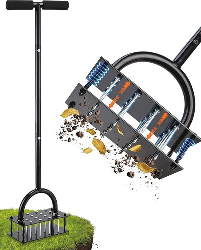 Lawn aerator with solid steel - solid,