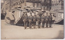 Original Photo postcard WW1 British Tanks L7 & L8 Cologne Koln 1919