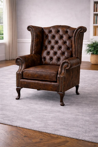 Antique chesterfield wingback - antique,