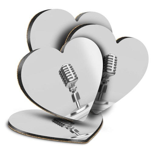 Heart mdf coasters - heart,
