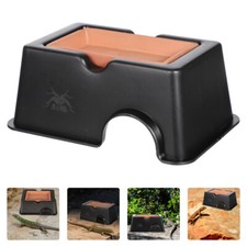  Reptile Cave Hideout Habitat Large Snake Leopard Gecko Tank Accessories
