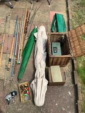 Carp Fishing Equipment Full Set Up Rods, Nets, Reel