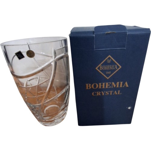 Bohemia crystal vase hand - crystal,