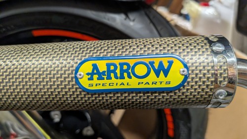 Arrow exhaust sticker - 2x,