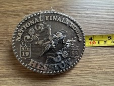 Hesston 1988 National Finals Rodeo Vintage Belt Buckle