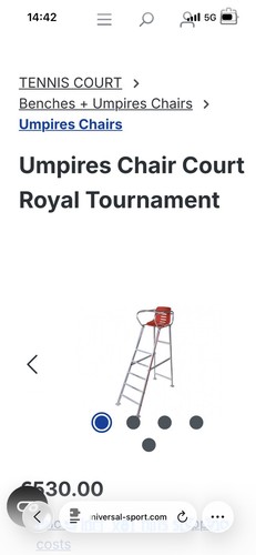 Umpires chair court - chair, royal