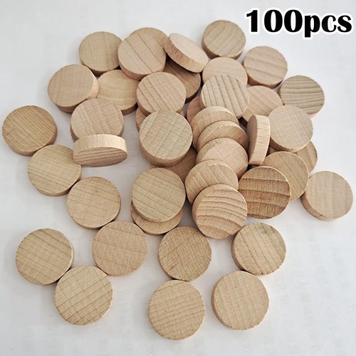 100x unfinished wood slice diy - slice,