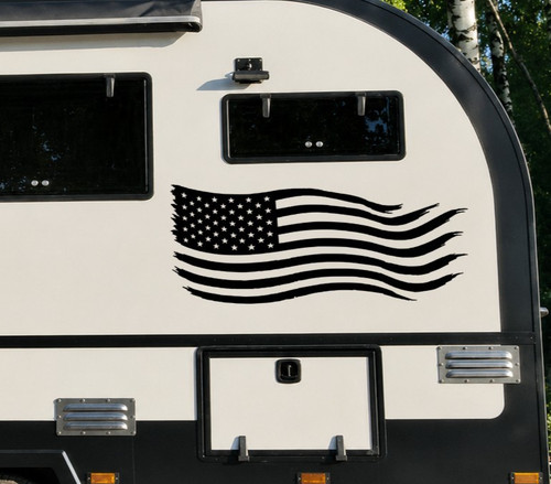 Distressed american flag - distressed,