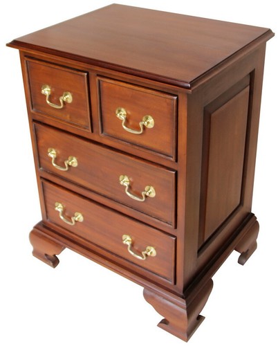 Mahogany bedside table - table, 4