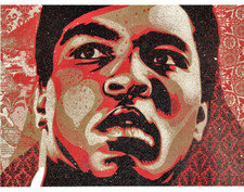 Shepard Fairey - Muhammad Ali, 2006. Signed/Numbered. Banksy, Dolk,  (02387)
