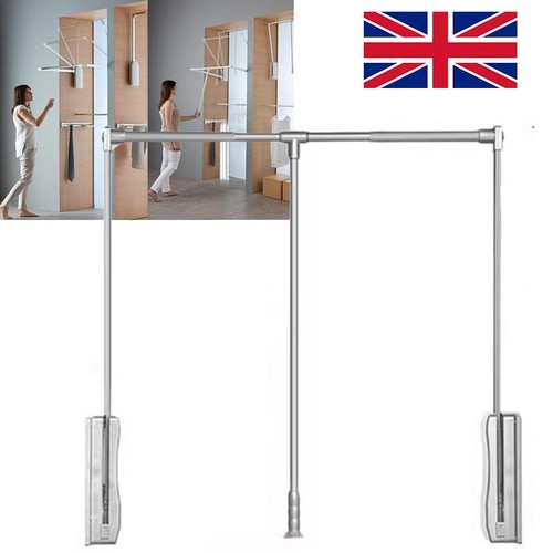 Lift pull down wardrobe - down, rail