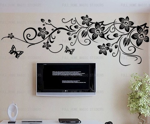 Huge black flower vine - huge,