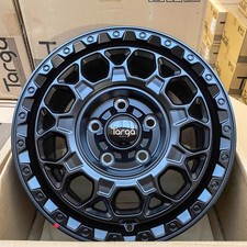 16" RENAULT MASTER MATT BLACK TARGA TG12 LR1250KG 5X130 8J ALLOY WHEELS X4