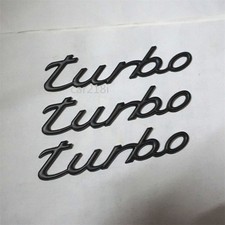 3x turbo Matte Black Big Metal