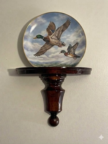 Vintage wood wall sconce plate - wood,