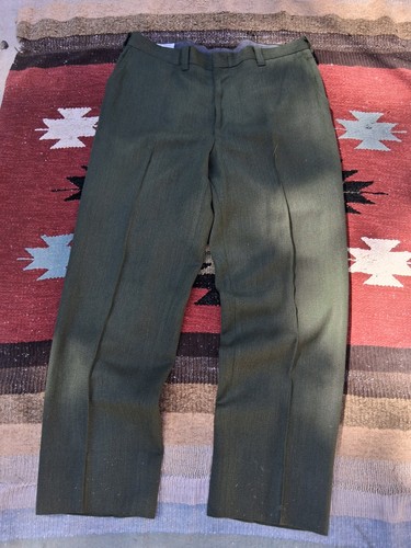 70s green whipcord - whipcord, pants