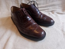 Marks And Spencer St Michael Mens Brogue UK Size 8 1/2 Leather Soles And Uppers