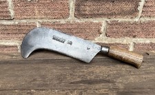 Vintage 10” Staniforths BR British Railway Billhook Axe Garden Slasher Old Tool