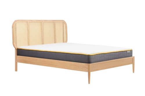 Elina wooden bed - frame, oak