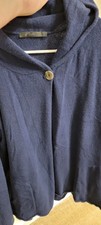  Raffi Navy Wool & Yak Hooded