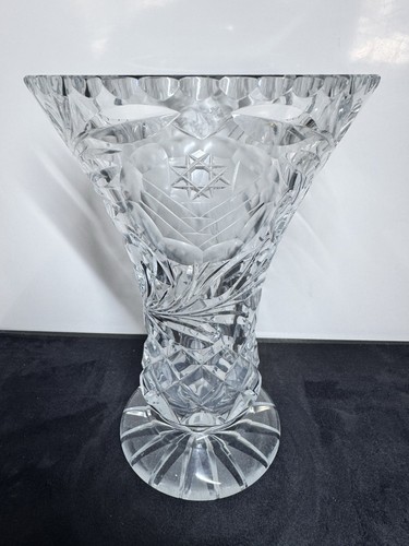 Cut glass vase - cut,