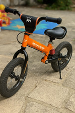 Kids 12inch Orange Balance Training Bike Lightweight Adjustable Seat Stand Child