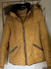 F & F mustard quilted winter